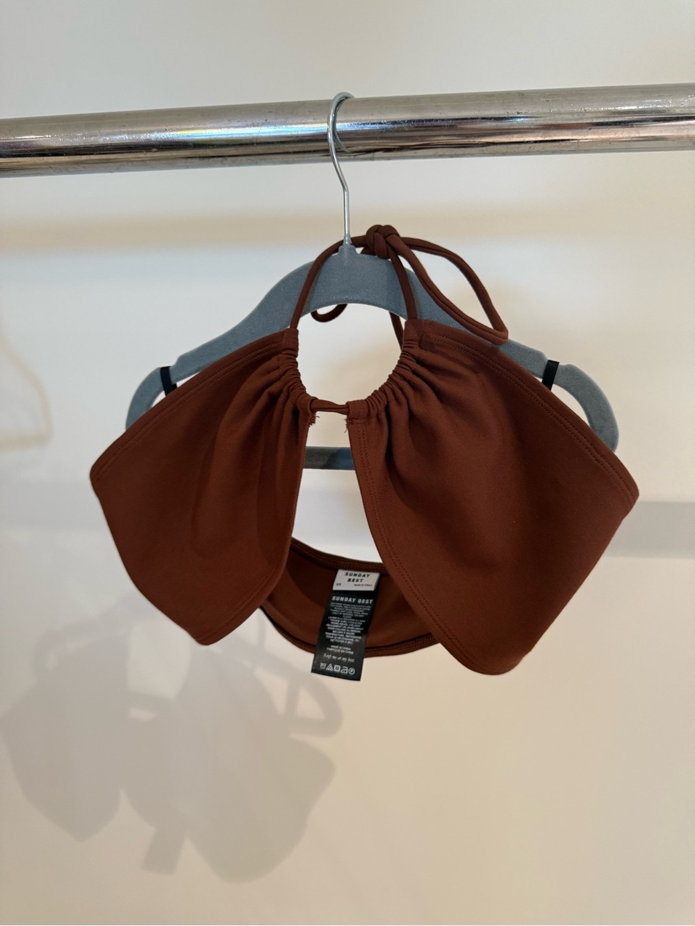 Aritzia Sunday Best Brown Halter Bra Top